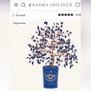 Karma and Luck lapis Gemstone Tree